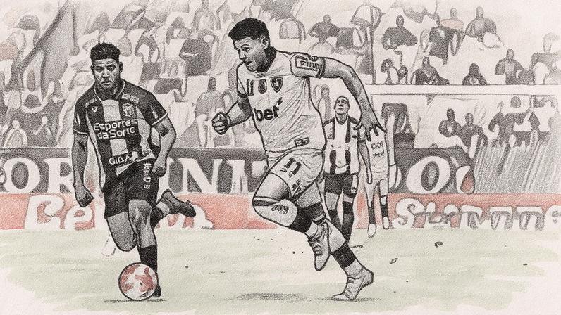 Partida entre Ceará e Botafogo, pelo Brasileirão (Foto: Baggio Rodrigues/AGIF)