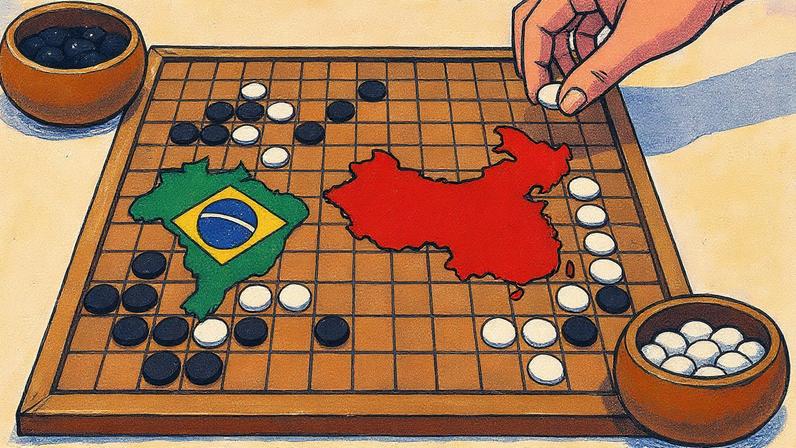 Brasil já é o terceiro maior destino dos investimentos chineeses no mundo (Foto: Imagem criada usando ChatGPT/Gazeta do Povvo)