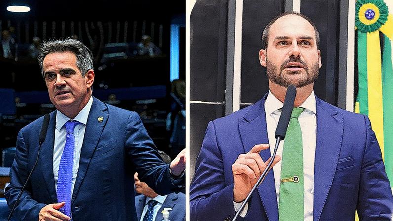 Ciro Nogueira e Eduardo Bolsonaro trocam farpas após críticas por articulação nos EUA