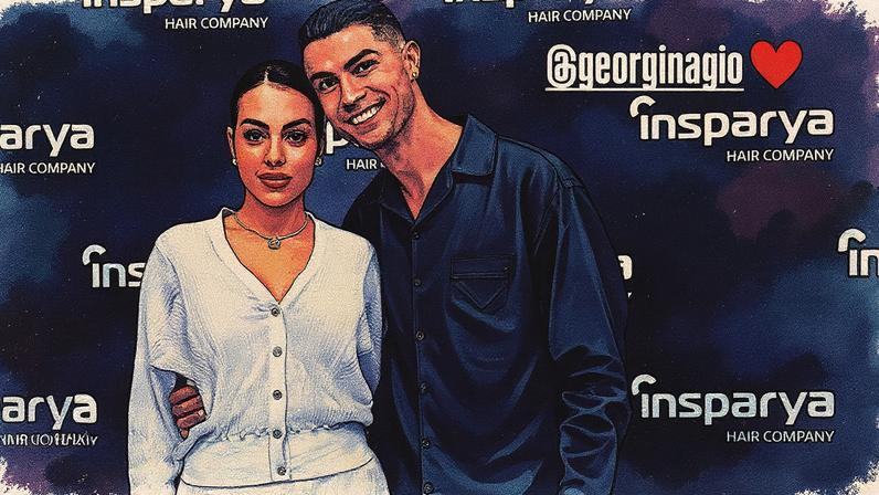 Georgina Rodríguez e Cristiano Ronaldo — Foto: Reprodução/Instagram