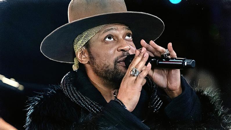 D'Angelo performs at The Apollo Theater on February 27, 2021 in New York City.