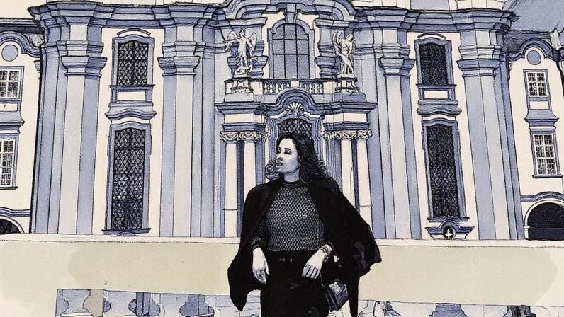 Daniela Filomeno na Abadia de Melk, um dos monumentos barrocos mais impressionantes de toda a Europa • CNN Viagem & Gastronomia