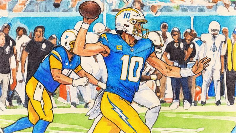 Harbaugh elogia Herbert e a jogada heroica contra os Dolphins fica na memória