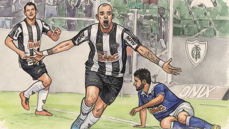 Diego Tardelli pode ser mais um craque a jogar na Kings League (Foto: Bruno Cantini / Atlético-MG)