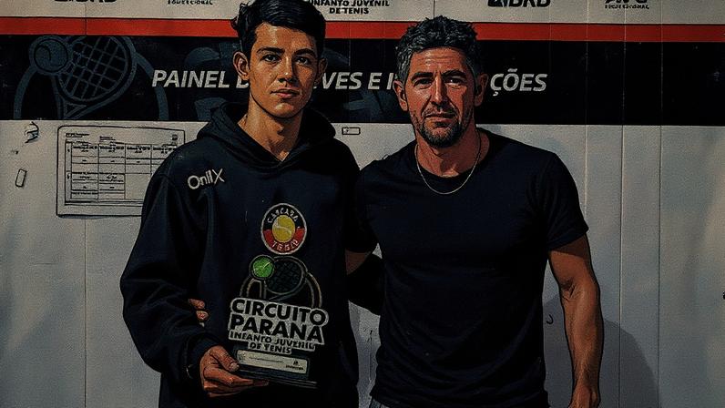 Emanuel Meneguetti venceu primeiro ITF (Foto: Reprodução/Instagram)
