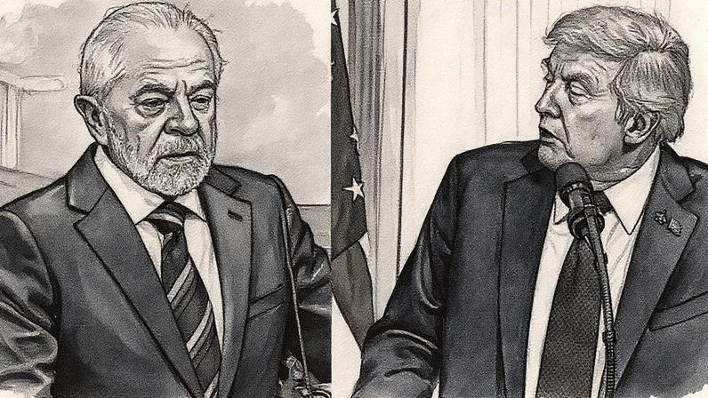 Os presidentes do Brasil, Luiz Inácio Lula da Silva, e dos Estados Unidos, Donald Trump. (Foto: Sarah Yenesel/Jim Lo Scalzo/EFE)