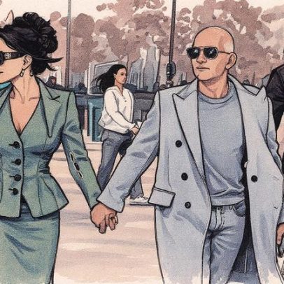 Jeff Bezos e Lauren Sánchez desfilam looks combinando na Semana de Moda de Paris