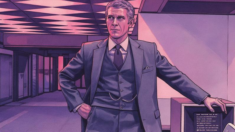 Steve McQueen in The Thomas Crown Affair (1968) Photo via Wikimedia Commons