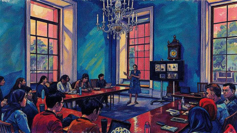 A session of the British Museum’s International Training Programme focuses on how institutions around the world can engage with primary schools © The Trustees of the British Museum