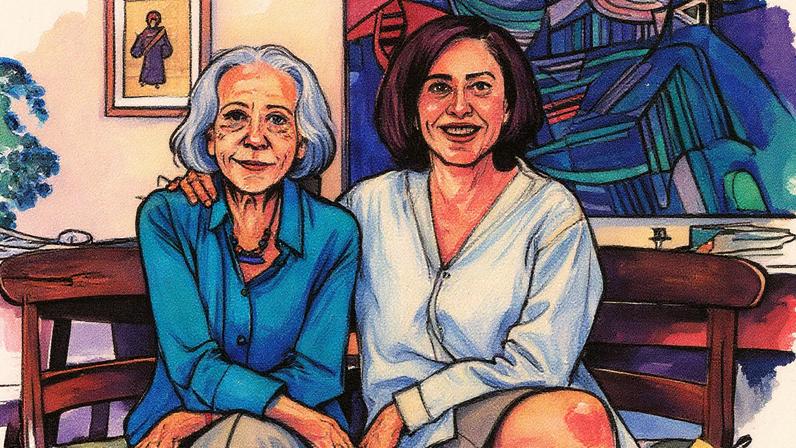 Fernanda Montenegro e a filha, Fernanda Torres — Foto: Divulgação/TV Globo