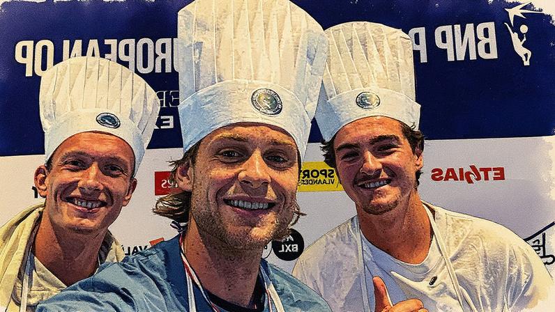 Jiri Lehecka, Zizou Bergs e João Fonseca (Foto: BNP Paribas Fortis European Open)