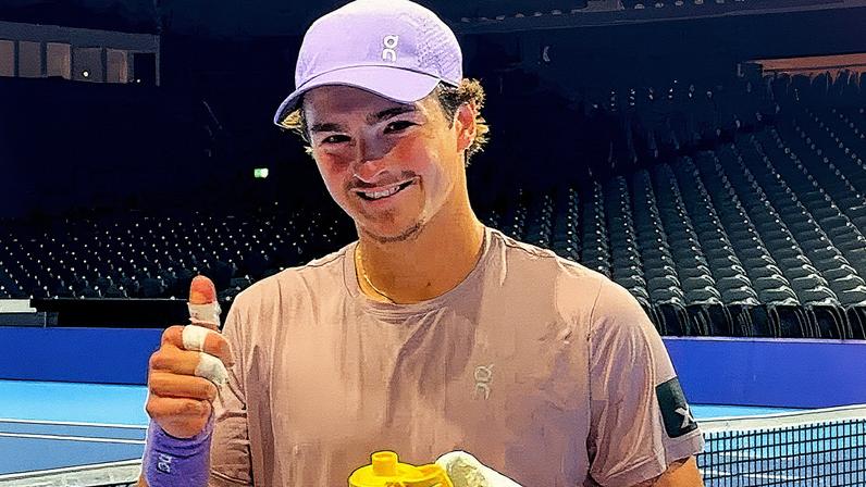 João Fonseca começa treinamentos para o ATP 250 de Bruxelas