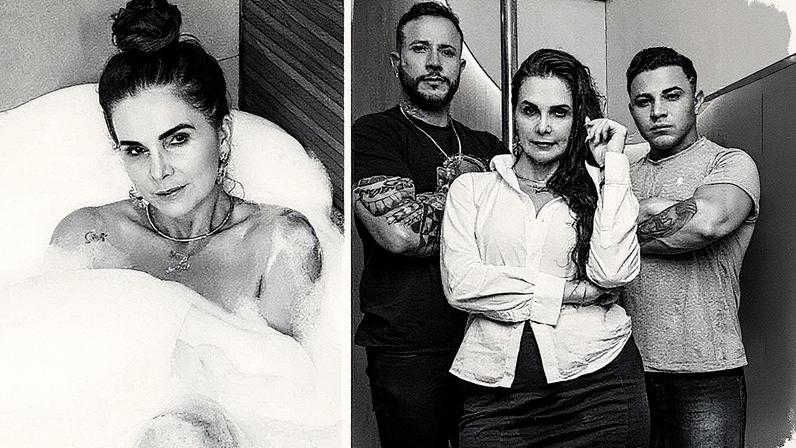 Luiza Ambiel grava conteúdo adulto com dois fãs — Foto: CO Assessoria/Divulgação
