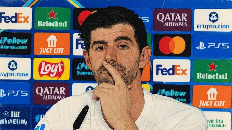 Courtois, do Real Madrid, está na bronca com LaLiga — Foto: Dennis Agyeman/Europa Press via Getty Images