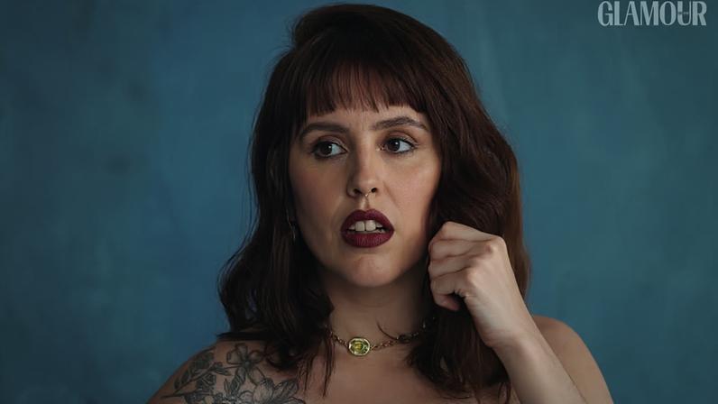 Marcela Scheid: 'Ser o que sou é o que me resta. Ainda bem' — Foto: Franklin Almeida/ Glamour Brasil