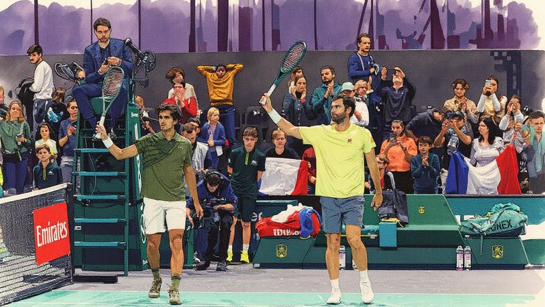 Pierre-Hugues Herbert e Quentin Halys (Foto: Foto: Loic Wacziak/FFT)