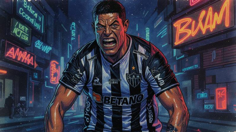 Hulk celebra um dos dois gols na virada do Atlético-MG sobre o Corinthians na Neo Química Arena, em 2021. (Pedro Souza/Atlético-MG)