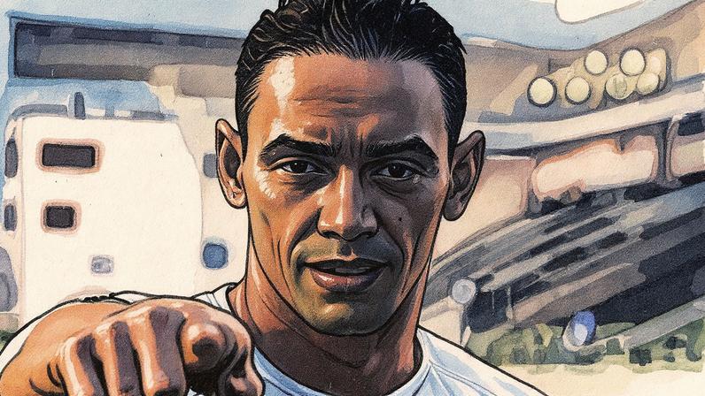 Ricardo Oliveira comemora um dos gols na goleada do São Paulo sobre o Palmeiras pelo Brasileirão 2006.