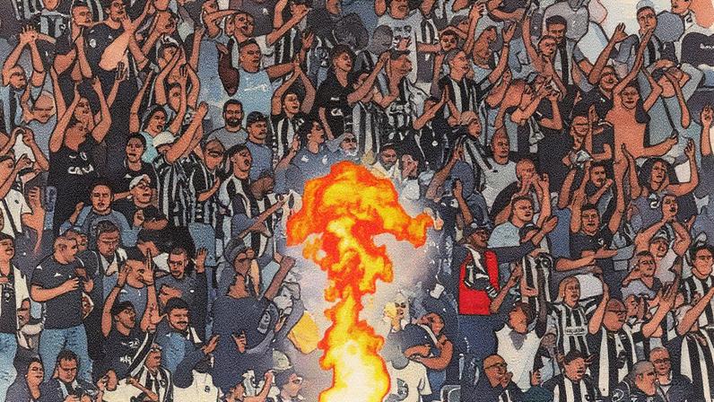 Torcida do Botafogo no Nilton Santos Foto: Vitor Silva/Botafogo)