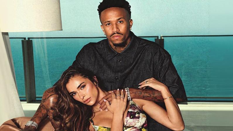 Tainá Castro e Eder Militão — Foto: Reprodução/Instagram