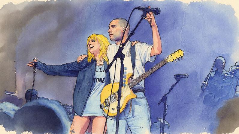 Hayley Williams and Jack Antonoff perform at the Rolling Stone x Sonesta Musicians on Musicians event on Oct. 23, 2025.
