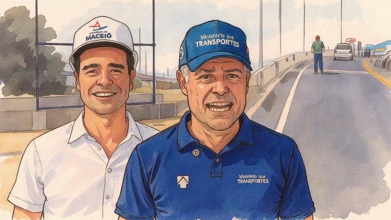 Paraná Pesquisas ouviu 1.604 eleitores de Alagoas. (Foto: Fotomontagem Gazeta do Povo (Itawi Albuquerque/Prefeitura de Maceió e Marcio Ferreira/Ministério dos Transportes))