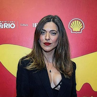 Carolina Dieckmann apresenta descontrole e recebe famosos no Festival do Rio