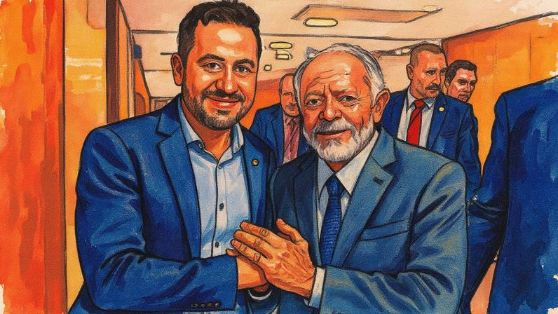 Governo tenta perpetuar programa Pé-de-Meia com jabuti no PL do metanol. Na foto, o deputado Kiko Celeguim e Lula. (Foto: Ricardo Stuckert / Presidencia da República)