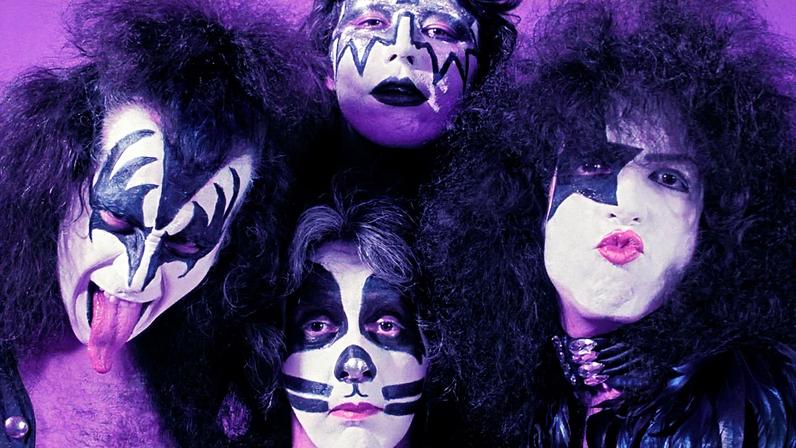 Gene Simmons, Peter Criss, Ace Frehley, and Paul Stanley of KIss on Jan. 1, 1976.