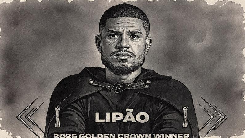 Lipão é eleito o melhor jogador do mundo na Kings League (Foto: Reprodução)