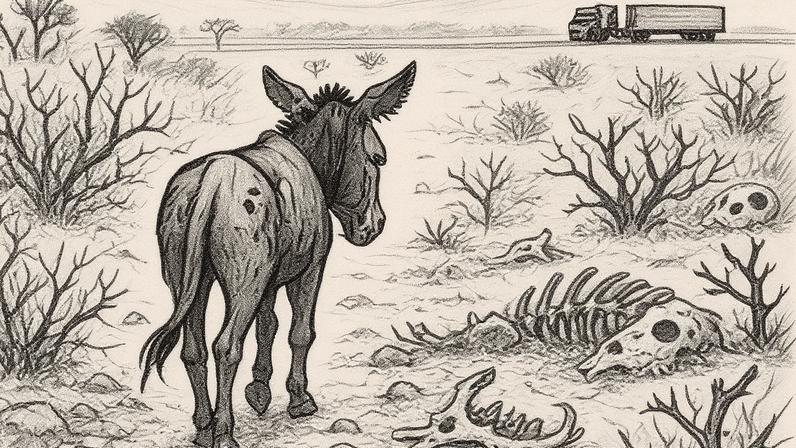 O jumentinho, o escorpião velho e os perigos da caatinga