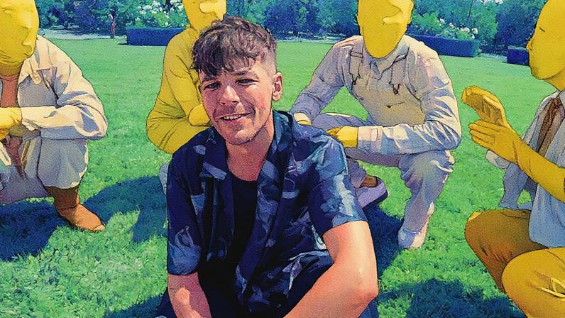 Louis Tomlinson in "Lemonade" video.
