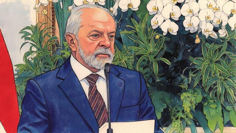 Presidente brasileiro criticou medidas unilaterais dos EUA e defendeu uso de moedas locais em negociações comerciais. (Foto: reprodução/Youtube Canal Gov)