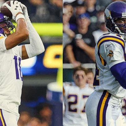 Justin Jefferson atinge 8.000 jardas recebidas, recorde de mais jovem na NFL