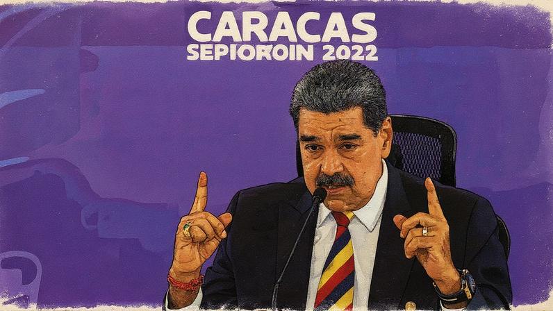 Maduro fez críticas à sua adversária. (Foto: Ronald Peña/EFE)