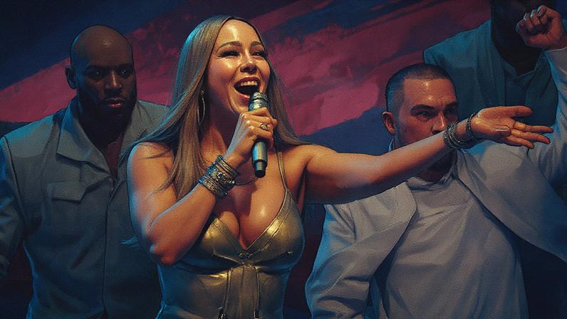 Mariah Carey performs at the BET Awards 2025 on June 9, 2025.