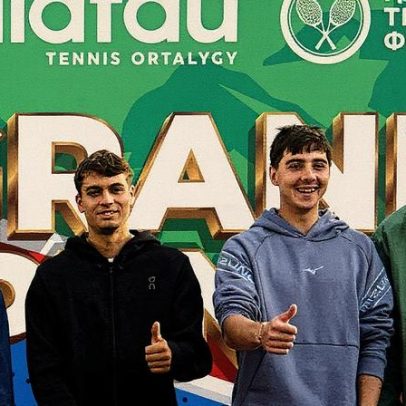 Cazaquistão inaugura complexo de tênis com Khachanov e Medvedev