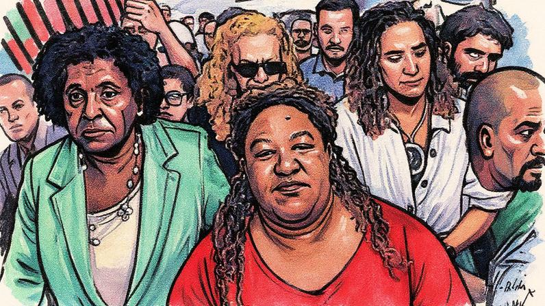Macaé Evaristo e Anielle Franco se reuniram com lideranças da Penha e do Alemão para discutir a operação que vitimou 121 pessoas. (Foto: reprodução/X Benedita da Silva)