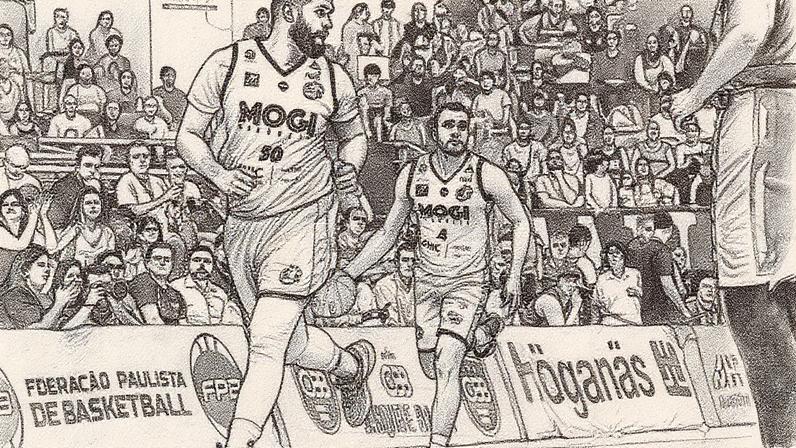 Mogi durante jogo do Paulista (Foto: Divulgação Mogi Basquete)