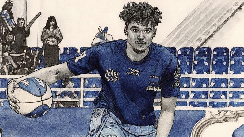 Nathan Mariano em treino antes de jogo das estrelas do NBB (Foto: Reprodução/Instagram: @nathanfm_43)