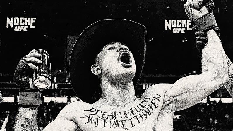 Diego Lopes impressionou no Noche UFC (Foto: Reprodução Instagram UFC)