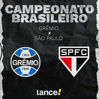 Grêmio x São Paulo tem transmissão, horário e escalações do jogo