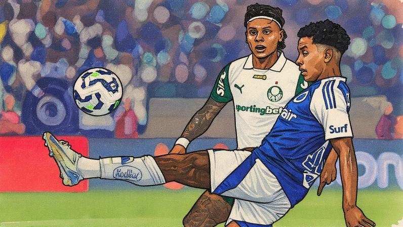 No jogo do turno, no Mineirão, Cruzeiro quebrou longa escrita contra o Palmeiras (Foto: Gilson Lobo/AGIF)