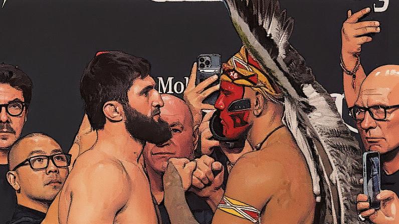 Ankalaev e Poatan se encaram antes do UFC 320 (Foto: Reprodução Youtube UFC)