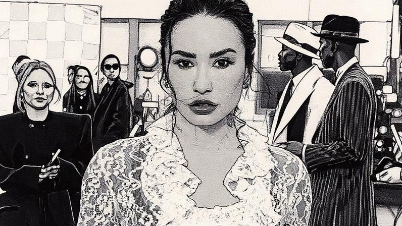Poot Lovato's alleged "captor" Demi Lovato poses for photos on Oct. 26, 2025