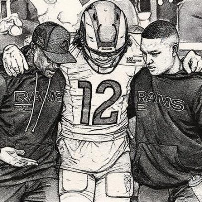 Puka Nacua pode ficar fora por lesão no tornozelo contra os Ravens