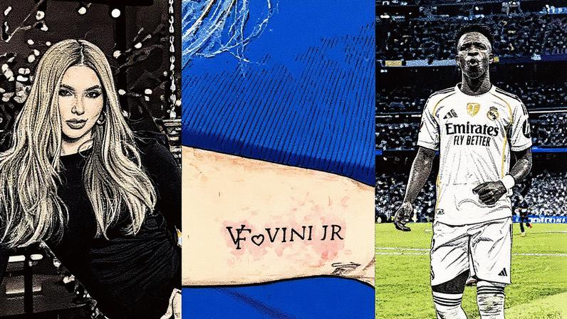 Fã faz tatuagem em homenagem a Virginia Fonseca e Vini Jr. — Foto: Reprodução/ Instagram