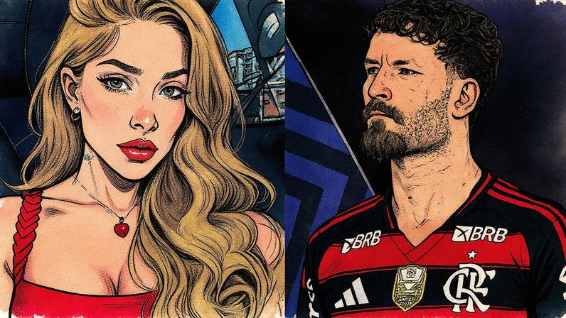 Karoline Lima e Léo Pereira — Foto: Repródução/ Instagram