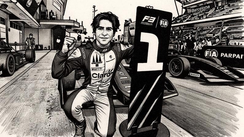 Rafael Câmara vence GP da Espanha de F3; Brasileiro é líder do campeonato (Foto: Reprodução / FIA Formula 3)