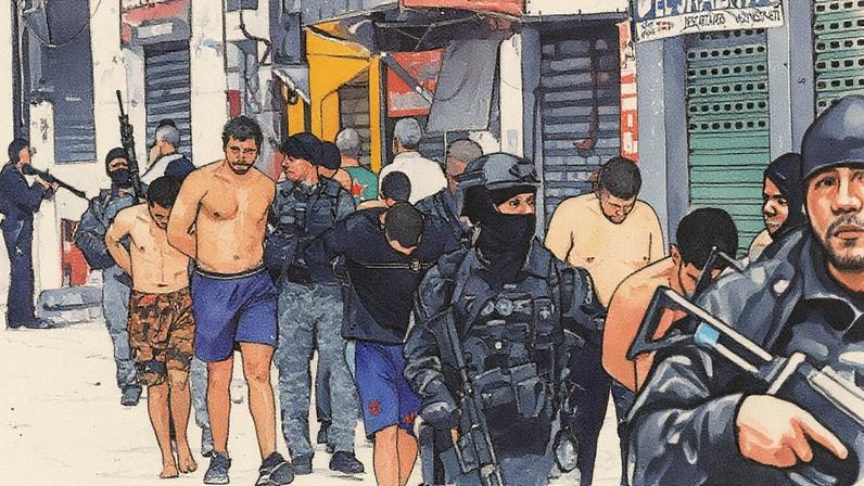 Policiais foram alvos de traficantes do CV durante megaoperação nos complexos da Penha e Alemão. (Foto: Antônio Lacerda/EFE)